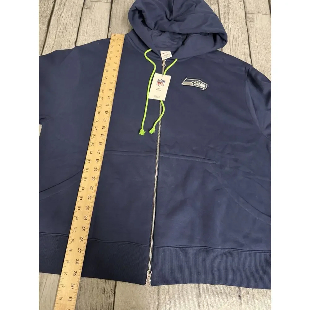 NWT Women’s Nike Seattle Seahawks Phoenix Hoodie Full-Zip Sweatshirt 1X